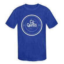 Load image into Gallery viewer, The Brand Youth Moisture Wicking Performance Tagless T-Shirt - royal blue