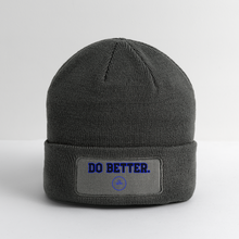 Load image into Gallery viewer, Do Better Patch Beanie - charcoal grey
