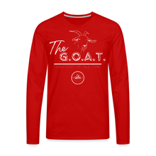 Load image into Gallery viewer, The GOAT Premium Long Sleeve T-Shirt - red
