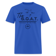 Load image into Gallery viewer, GOAT Unisex Classic T-Shirt (Black Print) - royal blue
