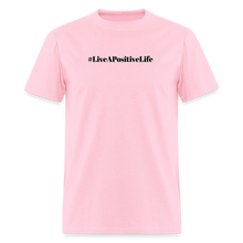 Load image into Gallery viewer, Positive Vibes T-Shirt (Gray Outline) - pink
