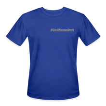 Load image into Gallery viewer, God Knows Best Moisture Wicking Performance T-Shirt - royal blue
