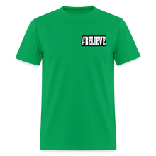 Load image into Gallery viewer, Believe T-Shirt (Black Outline) - bright green
