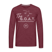 Load image into Gallery viewer, The GOAT Premium Long Sleeve T-Shirt - heather burgundy
