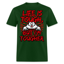 Load image into Gallery viewer, Life Is Tough Unisex Classic T-Shirt - forest green
