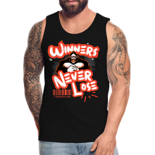 Load image into Gallery viewer, Winners Never Lose Men’s Premium Tank - black
