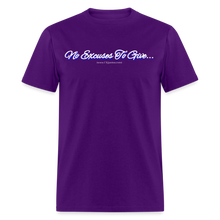 Load image into Gallery viewer, No Excuses To Give Unisex Classic T-Shirt - purple
