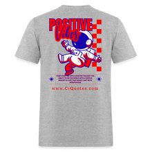 Load image into Gallery viewer, Positive Life T-Shirt (Red, White, &amp; Blue) - heather gray
