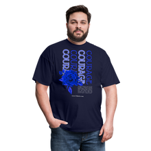 Load image into Gallery viewer, Courage Unisex T-Shirt - navy
