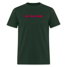 Load image into Gallery viewer, Positive Life T-Shirt (Red, White, &amp; Blue) - forest green
