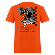 Load image into Gallery viewer, Positive Vibes T-Shirt (Gray Outline) - orange
