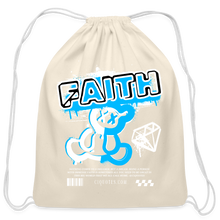 Load image into Gallery viewer, Faith Cotton Drawstring Bag - natural
