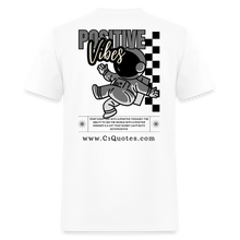 Load image into Gallery viewer, Positive Vibes T-Shirt (Gray Outline) - white
