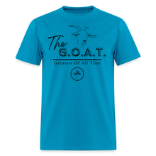 Load image into Gallery viewer, GOAT Unisex Classic T-Shirt (Black Print) - turquoise
