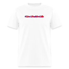 Load image into Gallery viewer, Positive Life T-Shirt (Red, White, &amp; Blue) - white
