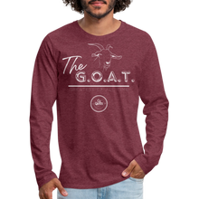 Load image into Gallery viewer, The GOAT Premium Long Sleeve T-Shirt - heather burgundy
