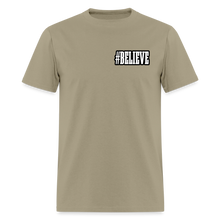 Load image into Gallery viewer, Believe T-Shirt (Black Outline) - khaki
