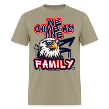 Load image into Gallery viewer, Family 1 T-Shirt (Navy Blue Base) - khaki
