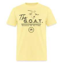 Load image into Gallery viewer, GOAT Unisex Classic T-Shirt (Black Print) - cornsilk

