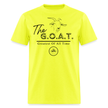 Load image into Gallery viewer, GOAT Unisex Classic T-Shirt (Black Print) - safety green

