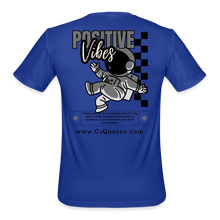 Load image into Gallery viewer, Positive Vibes Moisture Wicking Performance T-Shirt - royal blue
