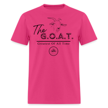 Load image into Gallery viewer, GOAT Unisex Classic T-Shirt (Black Print) - fuchsia
