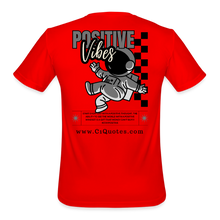 Load image into Gallery viewer, Positive Vibes Moisture Wicking Performance T-Shirt - red
