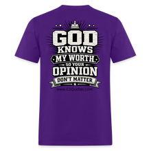 Load image into Gallery viewer, God Knows T-Shirt - purple
