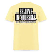 Load image into Gallery viewer, Believe T-Shirt (Black Outline) - cornsilk
