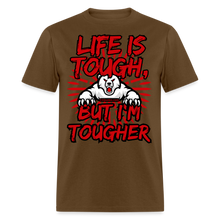 Load image into Gallery viewer, Life Is Tough Unisex Classic T-Shirt - brown
