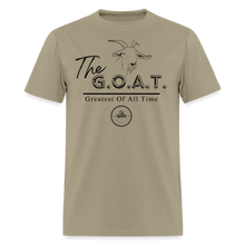 Load image into Gallery viewer, GOAT Unisex Classic T-Shirt (Black Print) - khaki
