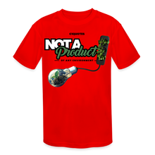 Load image into Gallery viewer, Not A Product Kids&#39; Moisture Wicking Performance T-Shirt - red
