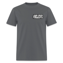 Load image into Gallery viewer, Believe T-Shirt (Black Outline) - charcoal
