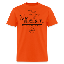 Load image into Gallery viewer, GOAT Unisex Classic T-Shirt (Black Print) - orange
