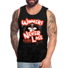 Load image into Gallery viewer, Winners Never Lose Men’s Premium Tank - charcoal grey
