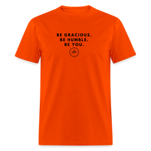Load image into Gallery viewer, Be Gracious Unisex Classic T-Shirt (Black Print) - orange
