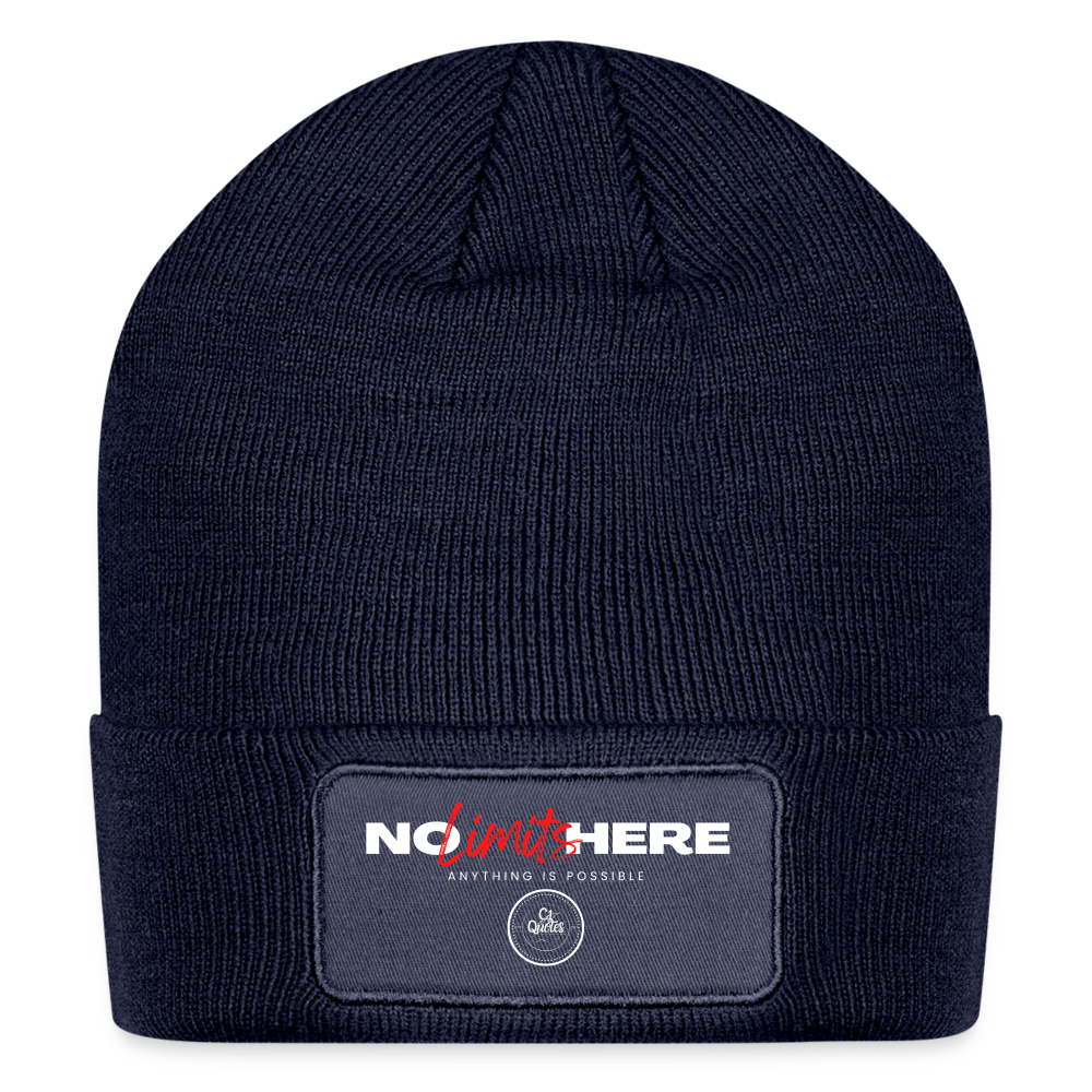 No Limits Patch Beanie - navy