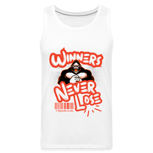 Load image into Gallery viewer, Winners Never Lose Men’s Premium Tank - white
