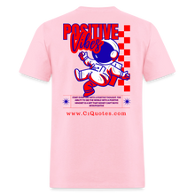 Load image into Gallery viewer, Positive Life T-Shirt (Red, White, &amp; Blue) - pink
