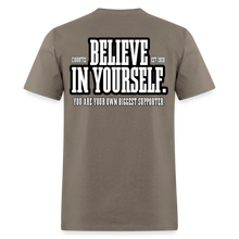 Load image into Gallery viewer, Believe T-Shirt (Black Outline) - safari
