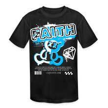 Load image into Gallery viewer, Faith Kids&#39; Moisture Wicking Performance T-Shirt - black
