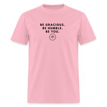 Load image into Gallery viewer, Be Gracious Unisex Classic T-Shirt (Black Print) - pink
