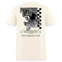 Load image into Gallery viewer, Positive Vibes T-Shirt (Gray Outline) - sweet cream heather
