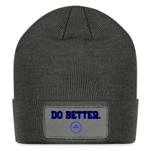 Load image into Gallery viewer, Do Better Patch Beanie - charcoal grey

