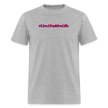 Load image into Gallery viewer, Positive Life T-Shirt (Red, White, &amp; Blue) - heather gray
