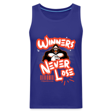 Load image into Gallery viewer, Winners Never Lose Men’s Premium Tank - royal blue
