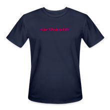 Load image into Gallery viewer, Positive Life Moisture Wicking Performance T-Shirt - navy
