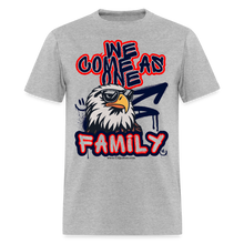 Load image into Gallery viewer, Family 1 T-Shirt (Navy Blue Base) - heather gray
