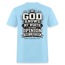 Load image into Gallery viewer, God Knows T-Shirt - powder blue
