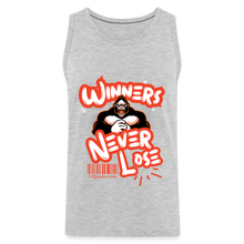 Load image into Gallery viewer, Winners Never Lose Men’s Premium Tank - heather gray
